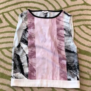 Helmut Lang Abstract Sleeveless Blouse Size S